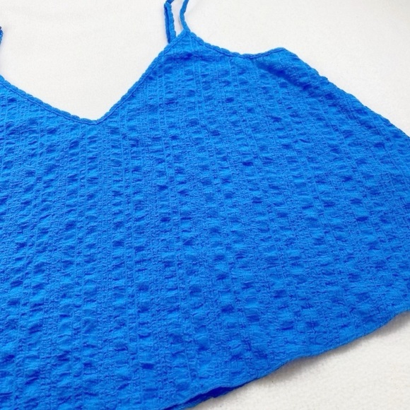 Lilly Pulitzer Women’s Aletta Lapis Blue Texturized Tank Camisole Top Size XS - Picture 3 of 6